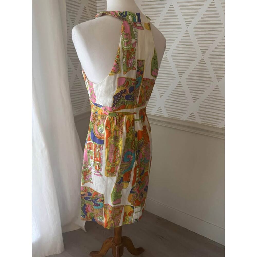 Trina Turk Women’s Size 4 Small Trina Silk Halter Neck Dress - Picture 6 of 10
